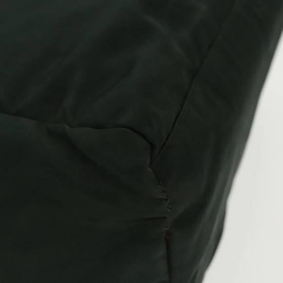 PRADA PRADA Hand Bag Nylon Khaki Silver Auth 95368 - Picture 14 of 16